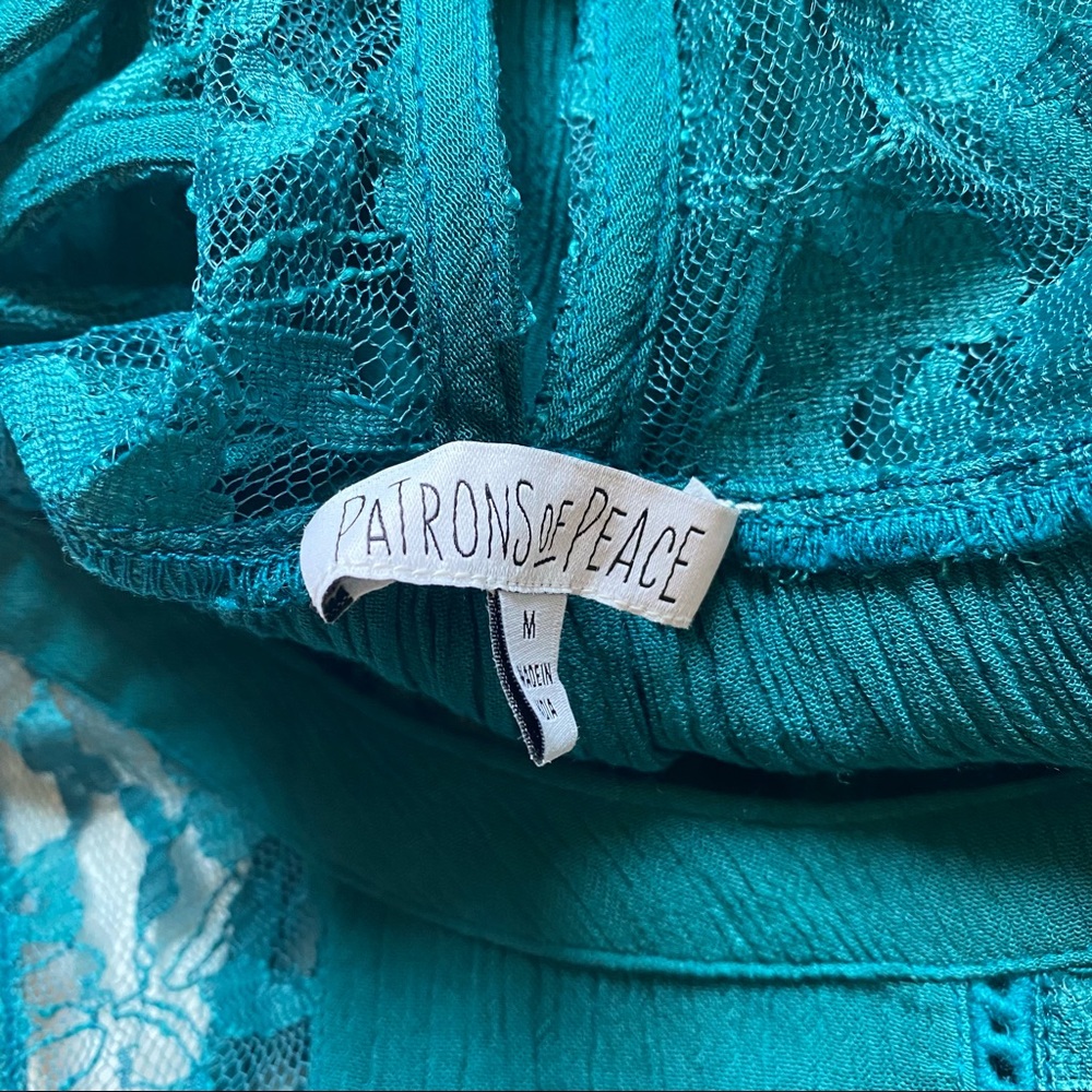 Patrons of Peace Ombré + Lace Tank Top Size M - Picture 6 of 8